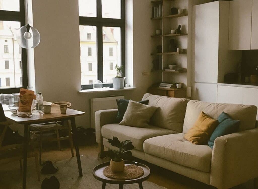 Wnętrze przed home stagingiem